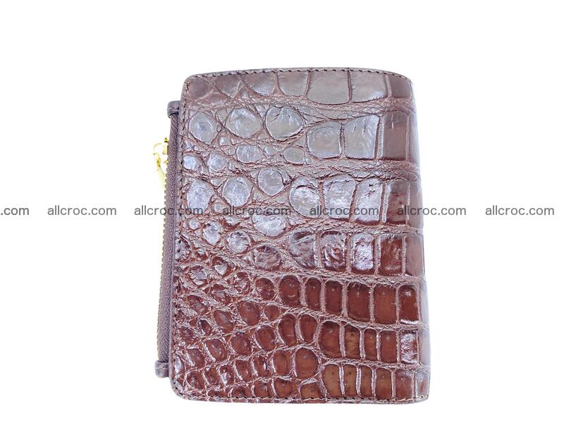 Vertical crocodile skin wallet 1719