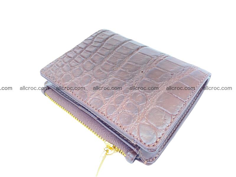 Vertical crocodile skin wallet 1719