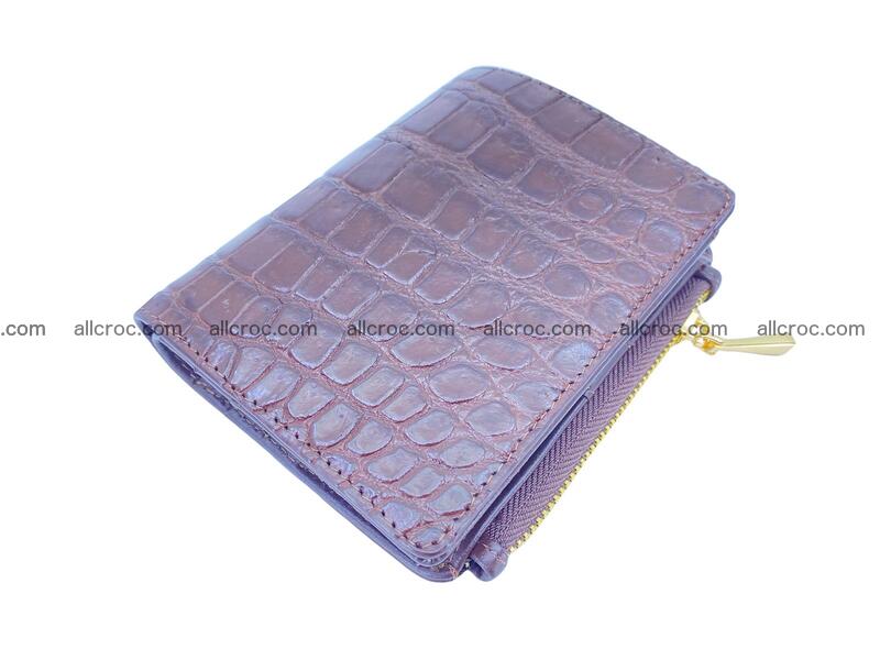 Vertical crocodile skin wallet 1719