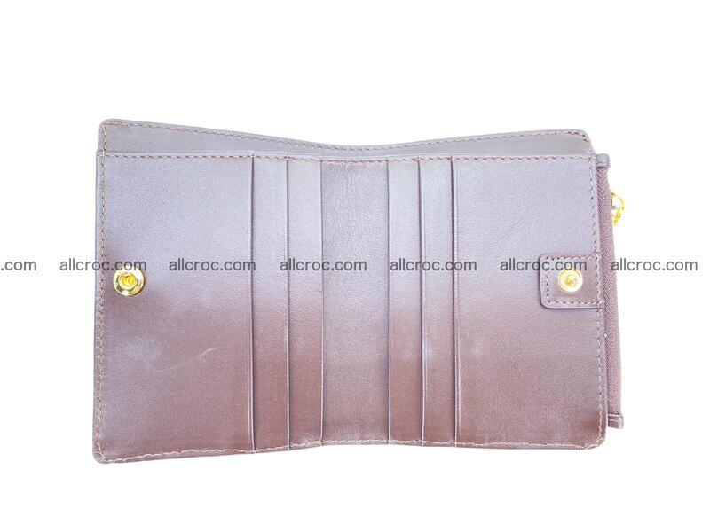 Vertical crocodile skin wallet 1719