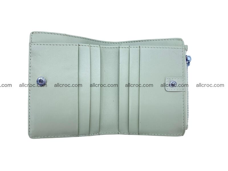 Vertical crocodile skin wallet 1713