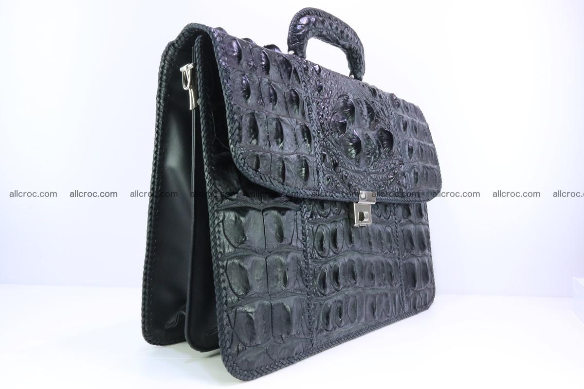 Hand braided crocodile skin briefcase 286 Foto 1
