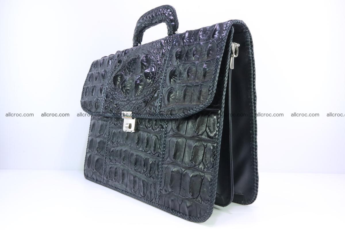Hand braided crocodile skin briefcase 286 Foto 2