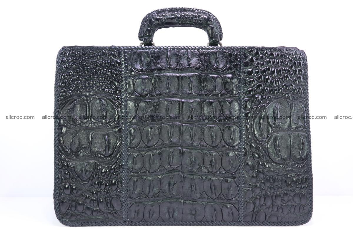 Hand braided crocodile skin briefcase 286 Foto 3