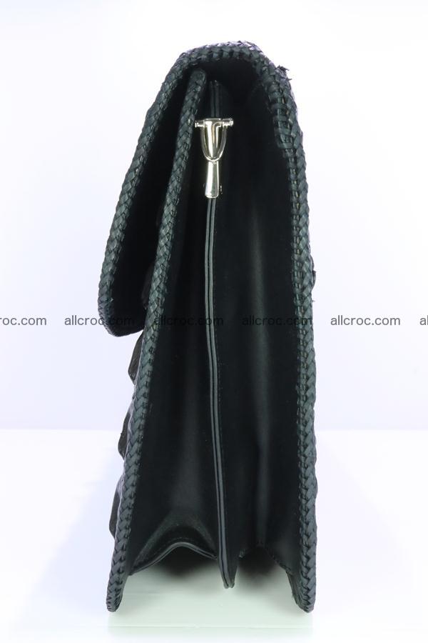 Hand braided crocodile skin briefcase 286 Foto 13