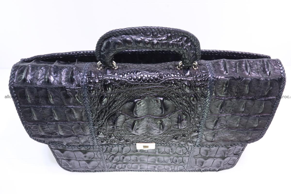 Hand braided crocodile skin briefcase 286 Foto 4