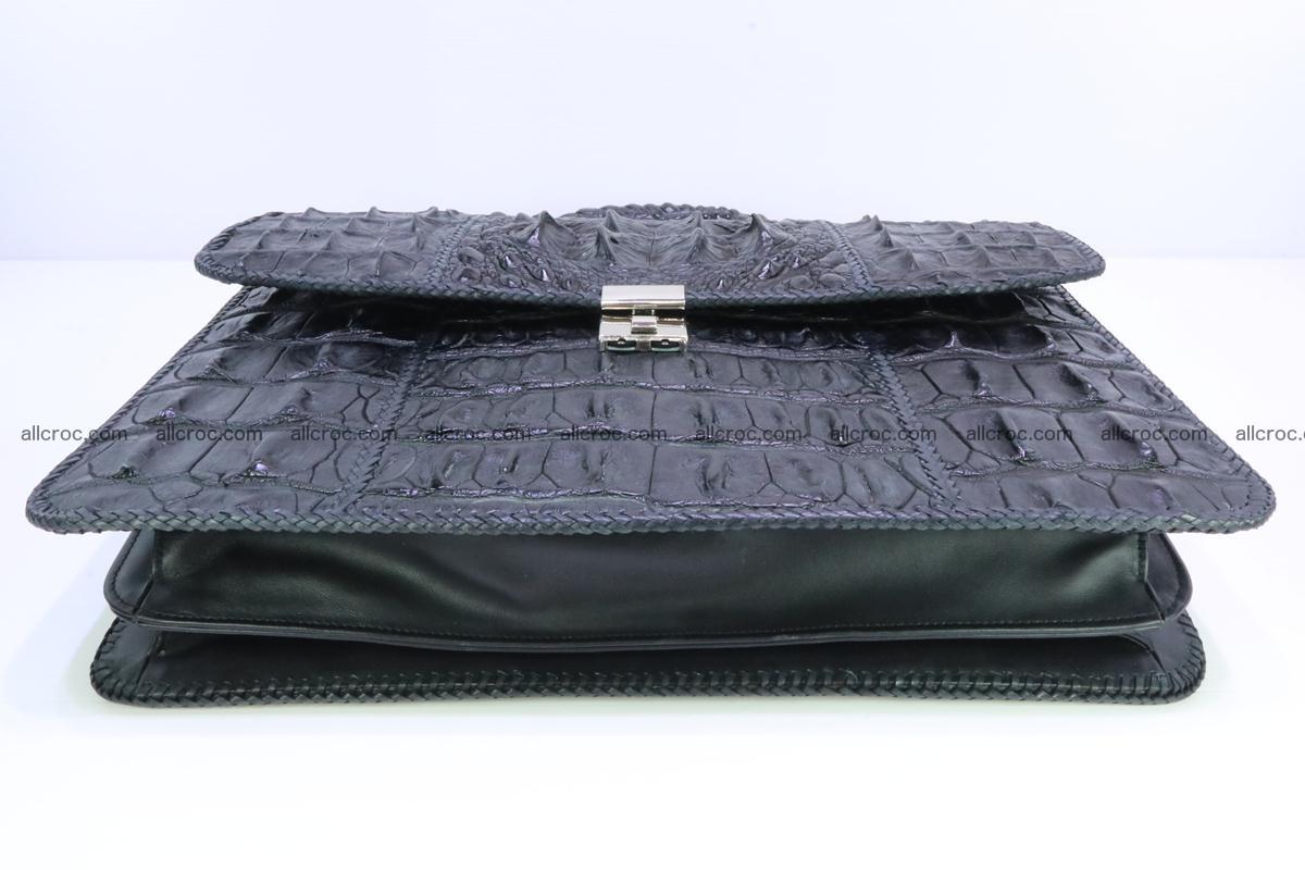 Hand braided crocodile skin briefcase 286 Foto 8