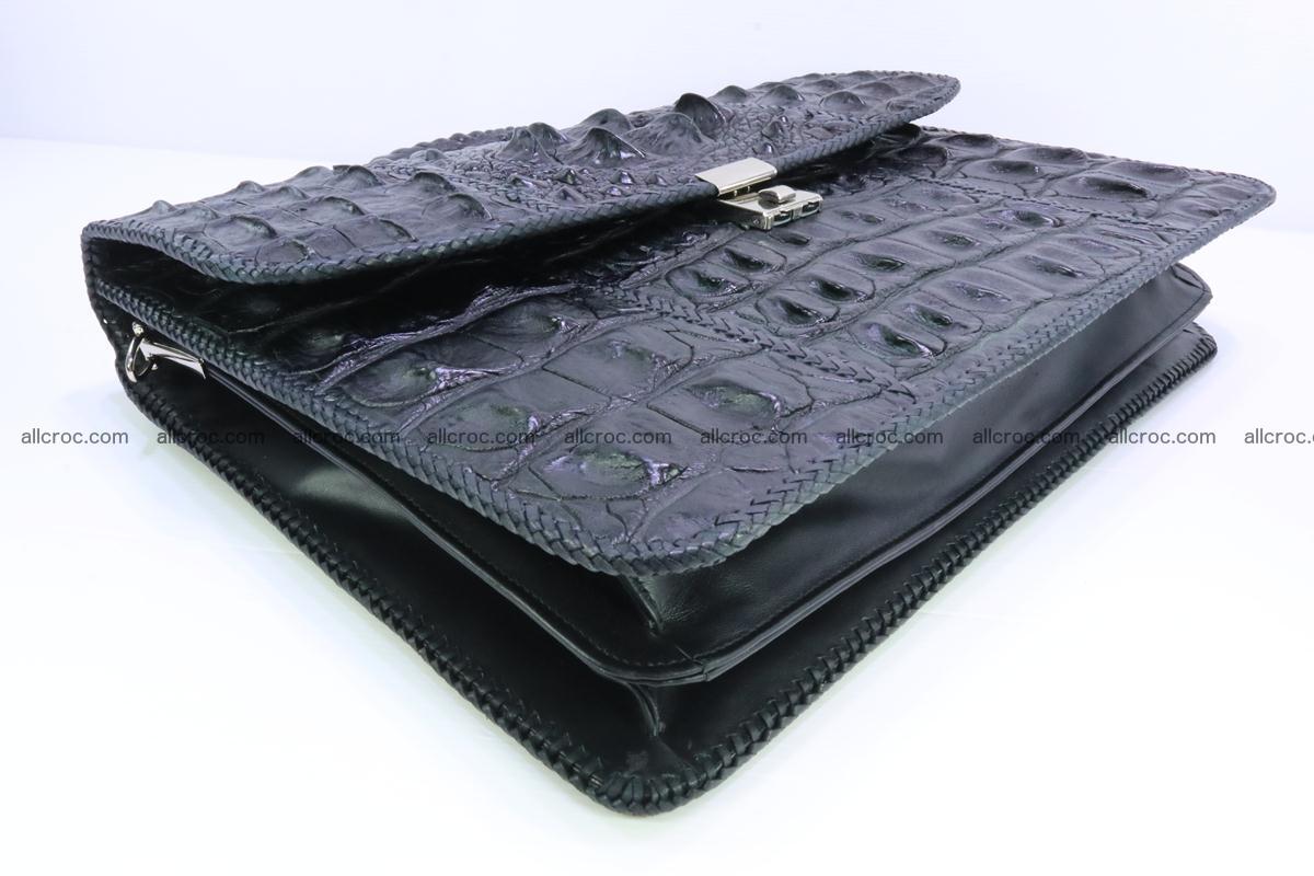 Hand braided crocodile skin briefcase 286 Foto 9