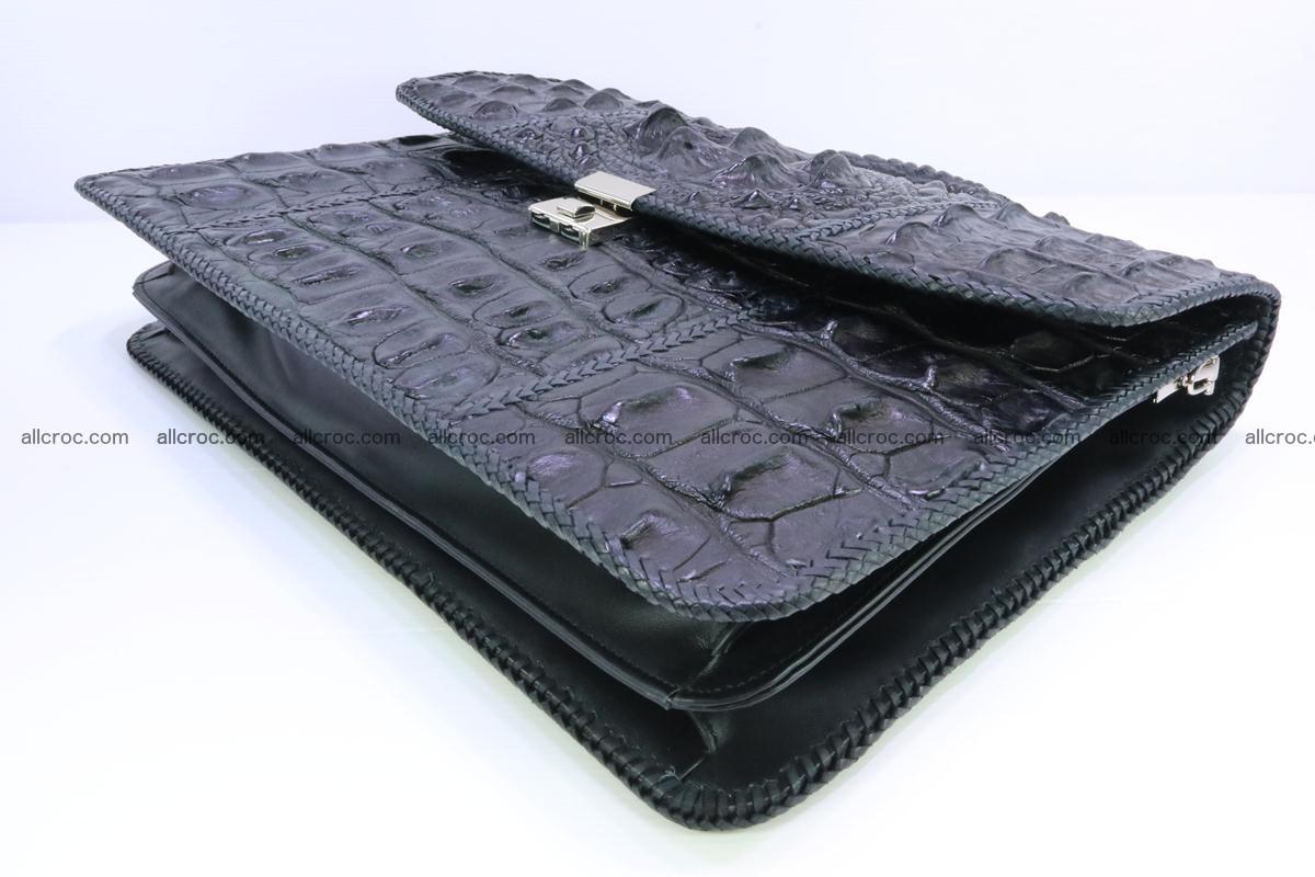 Hand braided crocodile skin briefcase 286 Foto 10