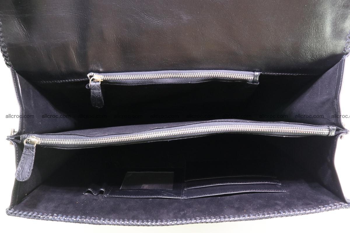 Hand braided crocodile skin briefcase 286 Foto 14