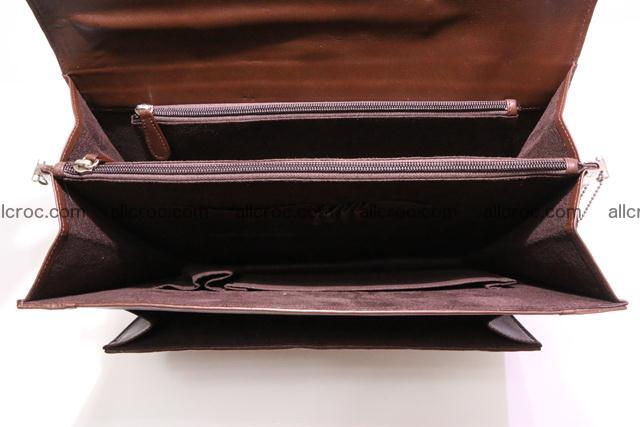 Crocodile skin briefcase with crocodile head 289 Foto 13