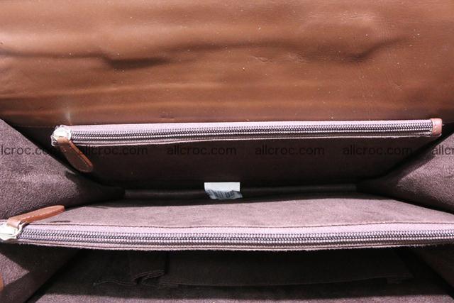 Crocodile skin briefcase with crocodile head 289 Foto 14