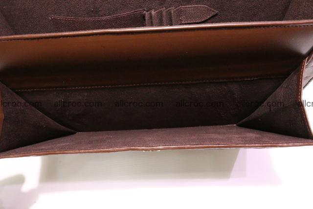 Crocodile skin briefcase with crocodile head 289 Foto 16