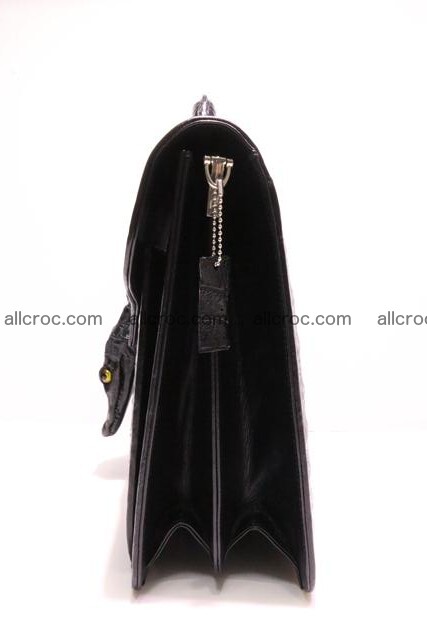 Crocodile skin briefcase with crocodile head 290 Foto 7