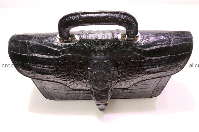 Crocodile skin briefcase with crocodile head 290 Foto 10