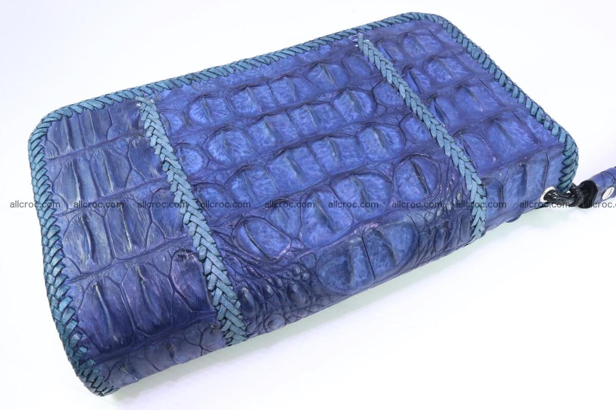 Crocodile skin clutch nany blue color 158 Foto 1