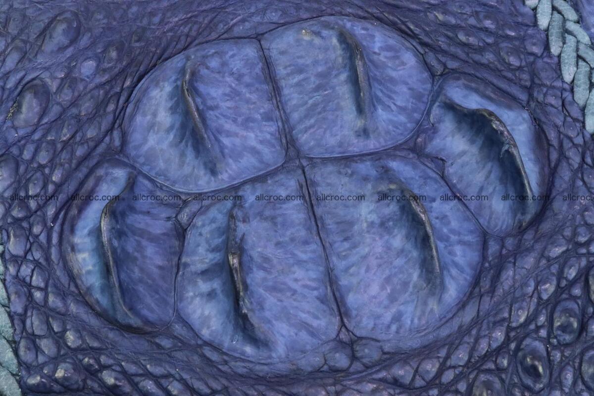 Crocodile skin clutch nany blue color 158 Foto 3