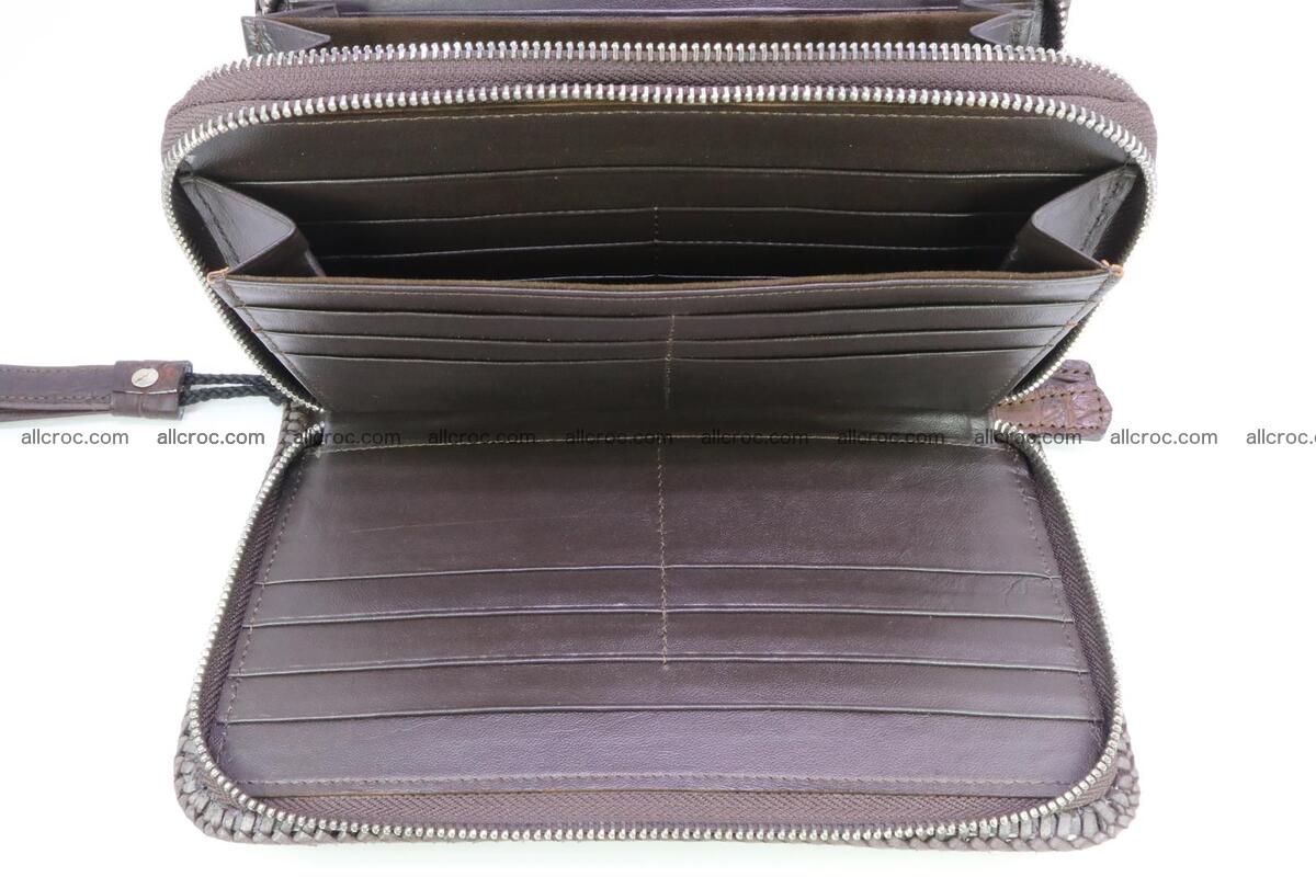 Crocodile skin clutch brown color 159 Foto 9