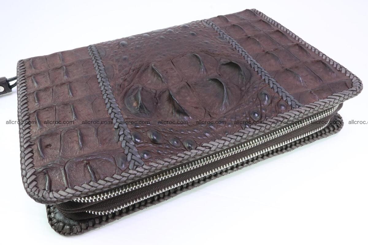 Crocodile clutch for men from genuine hornback crocodile leather 163 Foto 0