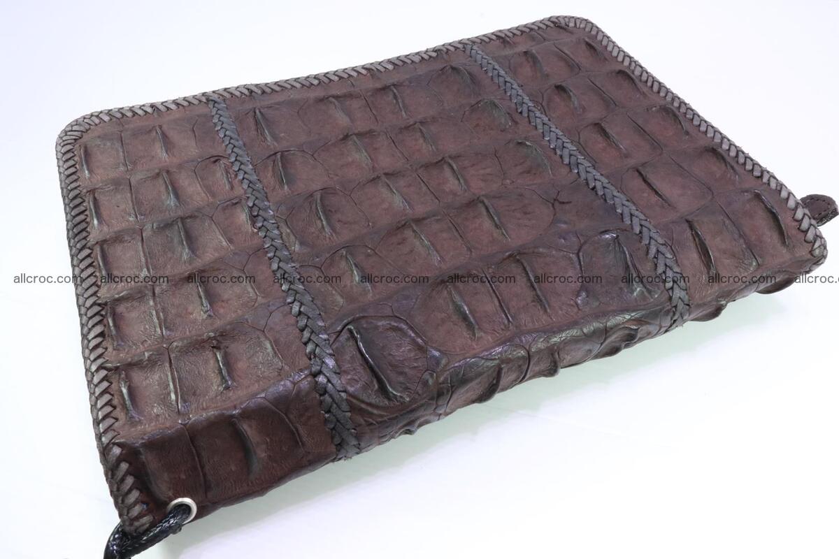 Crocodile clutch for men from genuine hornback crocodile leather 163 Foto 1