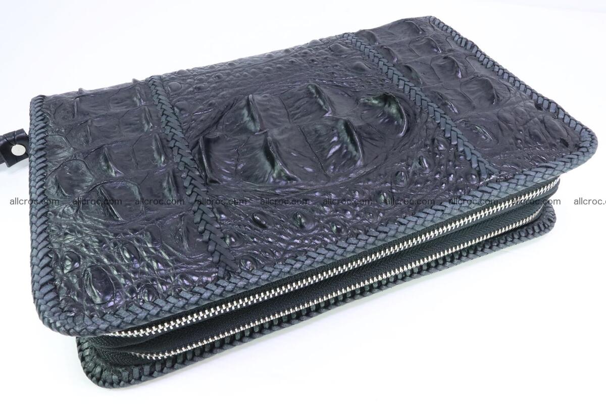 Crocodile skin clutch black color 164 Foto 0