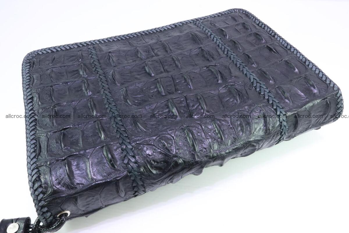 Crocodile skin clutch black color 164 Foto 1