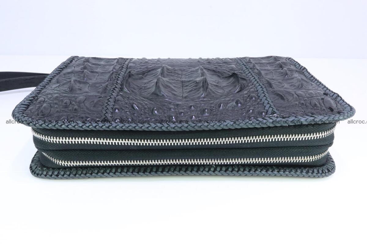 Crocodile skin clutch black color 164 Foto 2