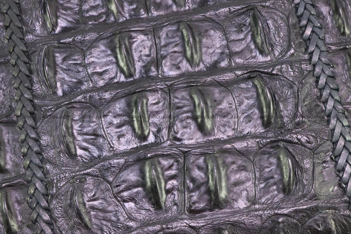 Crocodile skin clutch black color 164 Foto 7