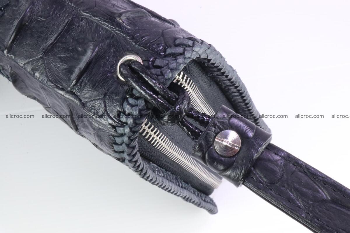 Crocodile skin clutch black color 164 Foto 5