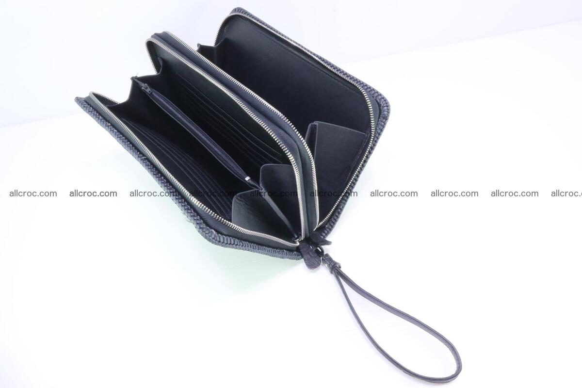 Crocodile skin clutch black color 164 Foto 8