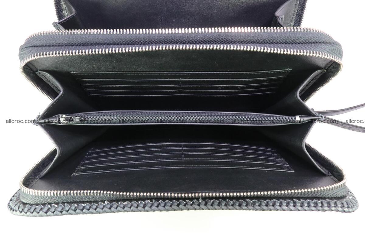 Crocodile skin clutch black color 164 Foto 11
