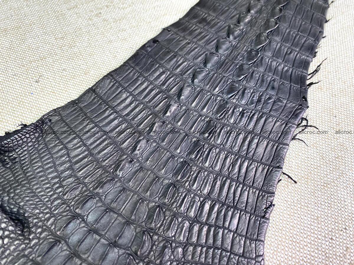 Crocodile leather back part with head and paws 22cm black color 1551 Foto 6