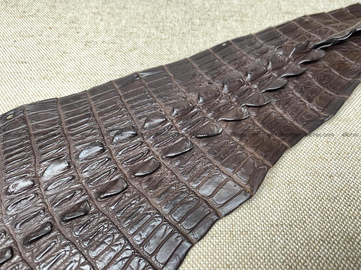 Crocodile leather back part with head and paws 30cm dark brown color 1571 Foto 10