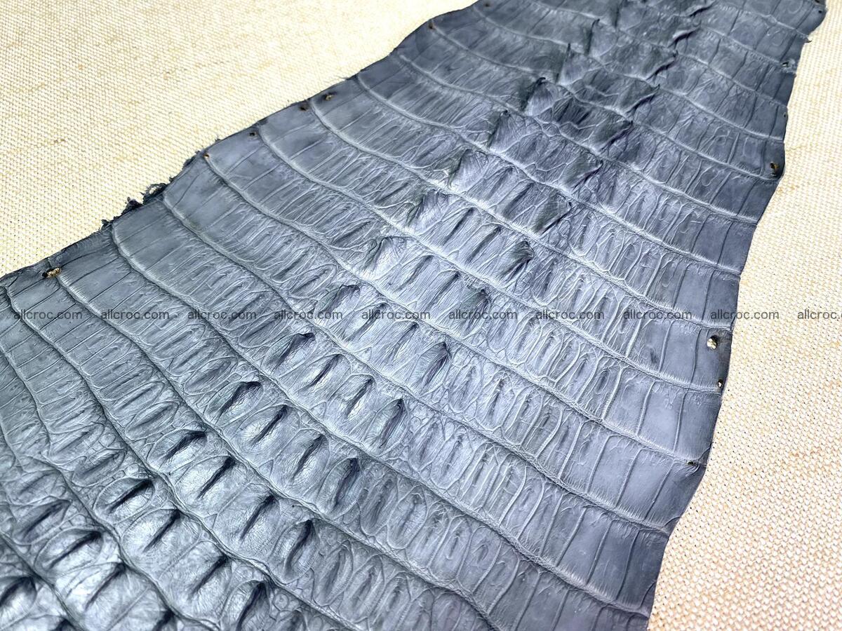 Crocodile leather back part with head and paws 32cm gray color 1562 Foto 7