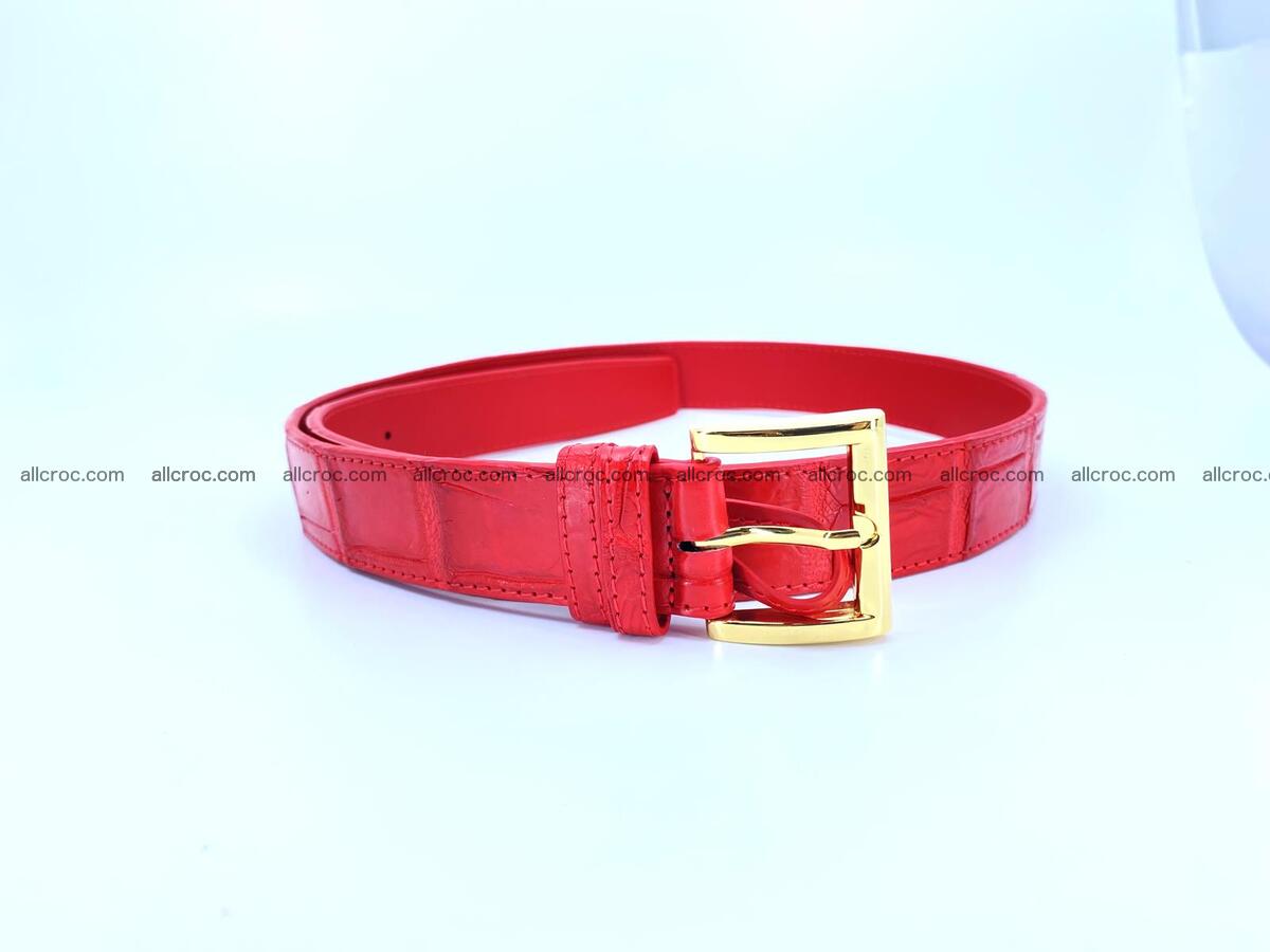 Crocodile leather belt for women 1641 Foto 0