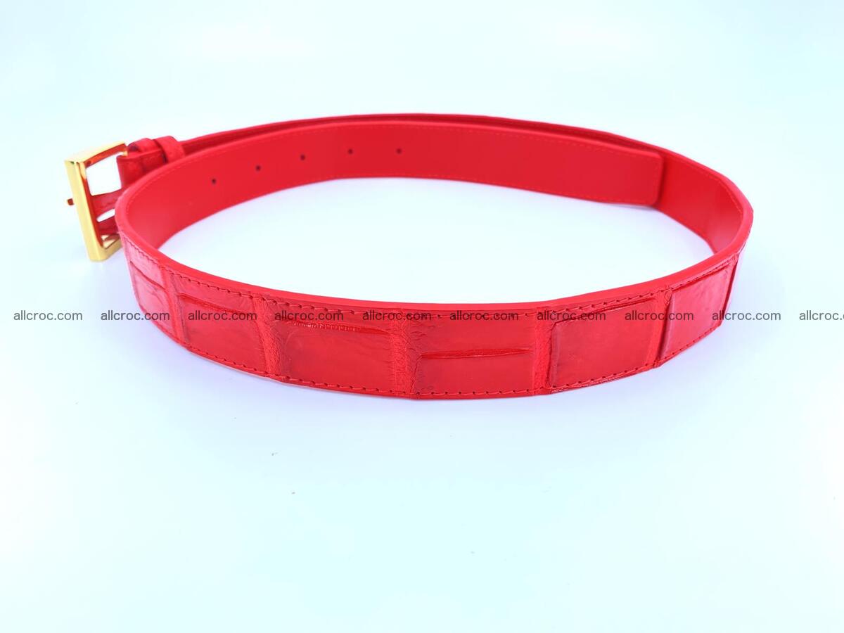 Crocodile leather belt for women 1641 Foto 1