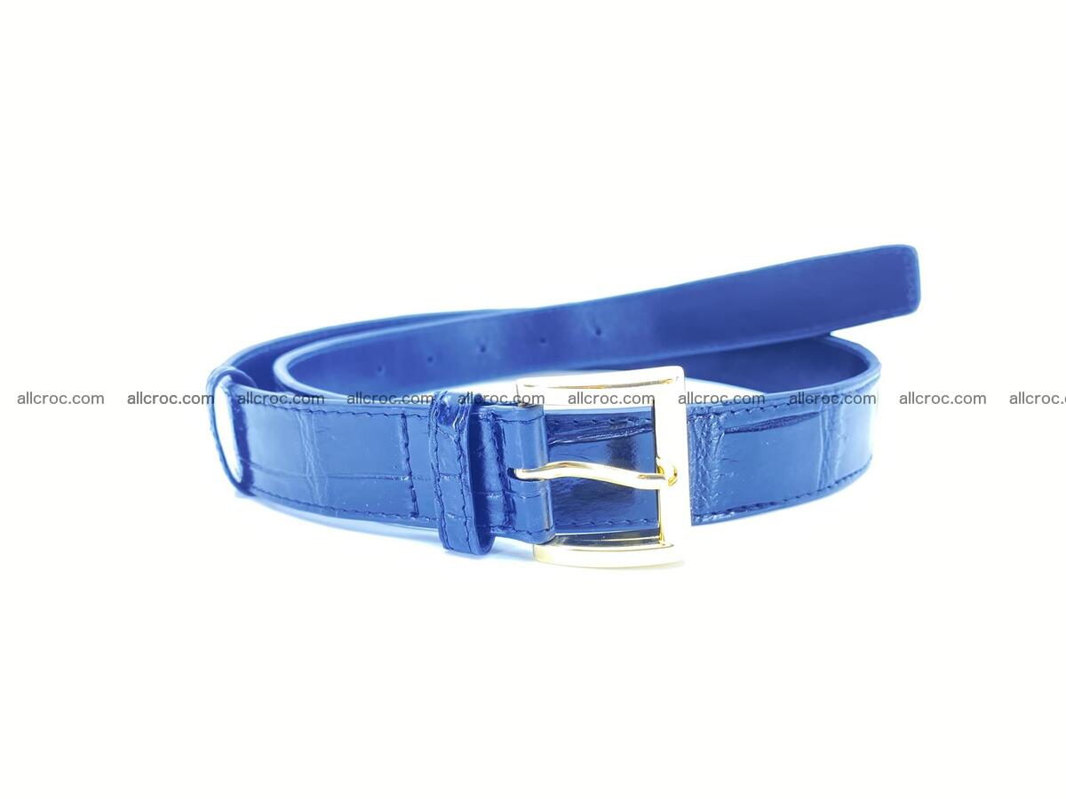 Crocodile leather belt for women 1642 Foto 0
