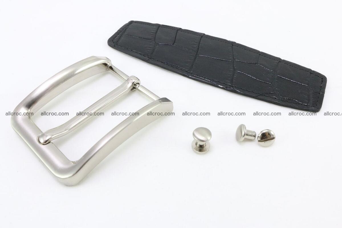 Crocodile leather half-belt for simple pin buckle 003 Foto 0