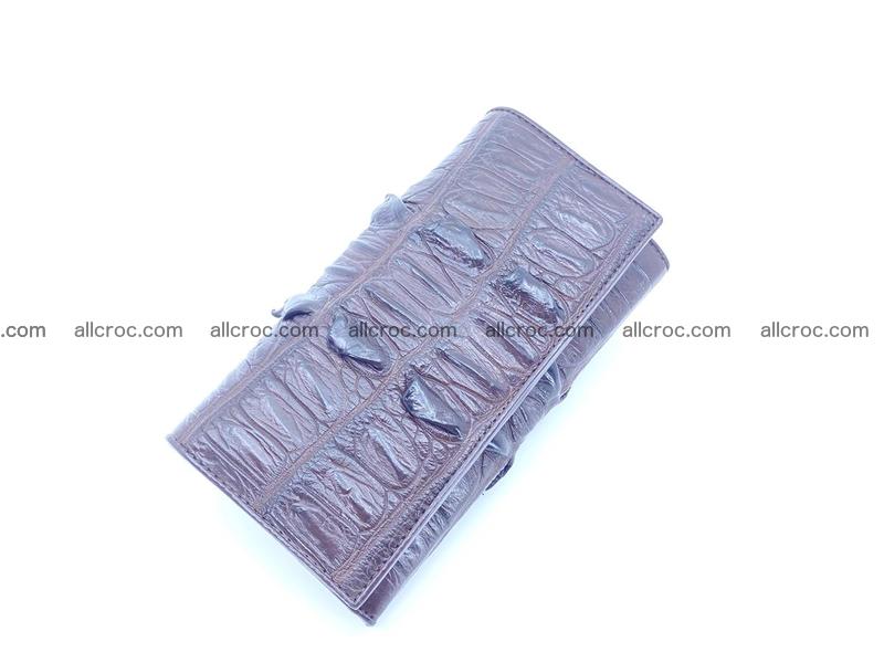 Crocodile leather long wallet 1163