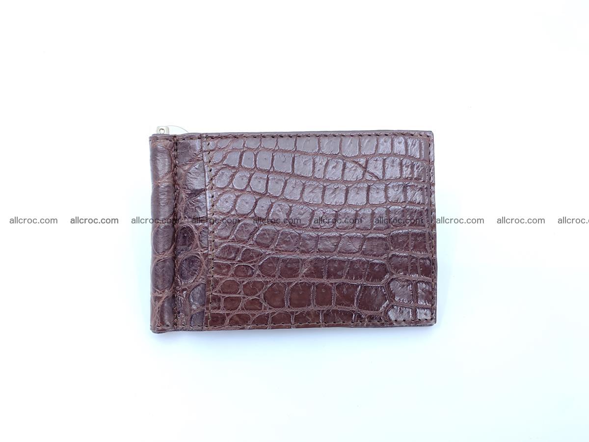 Crocodile leather momey clip 1087 Foto 2