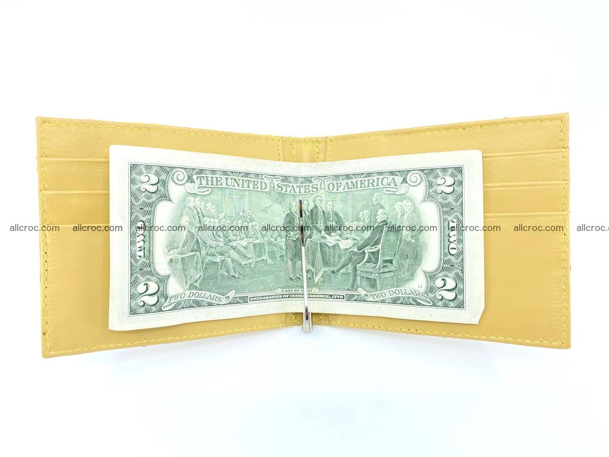 Crocodile leather money clip 936 Foto 4