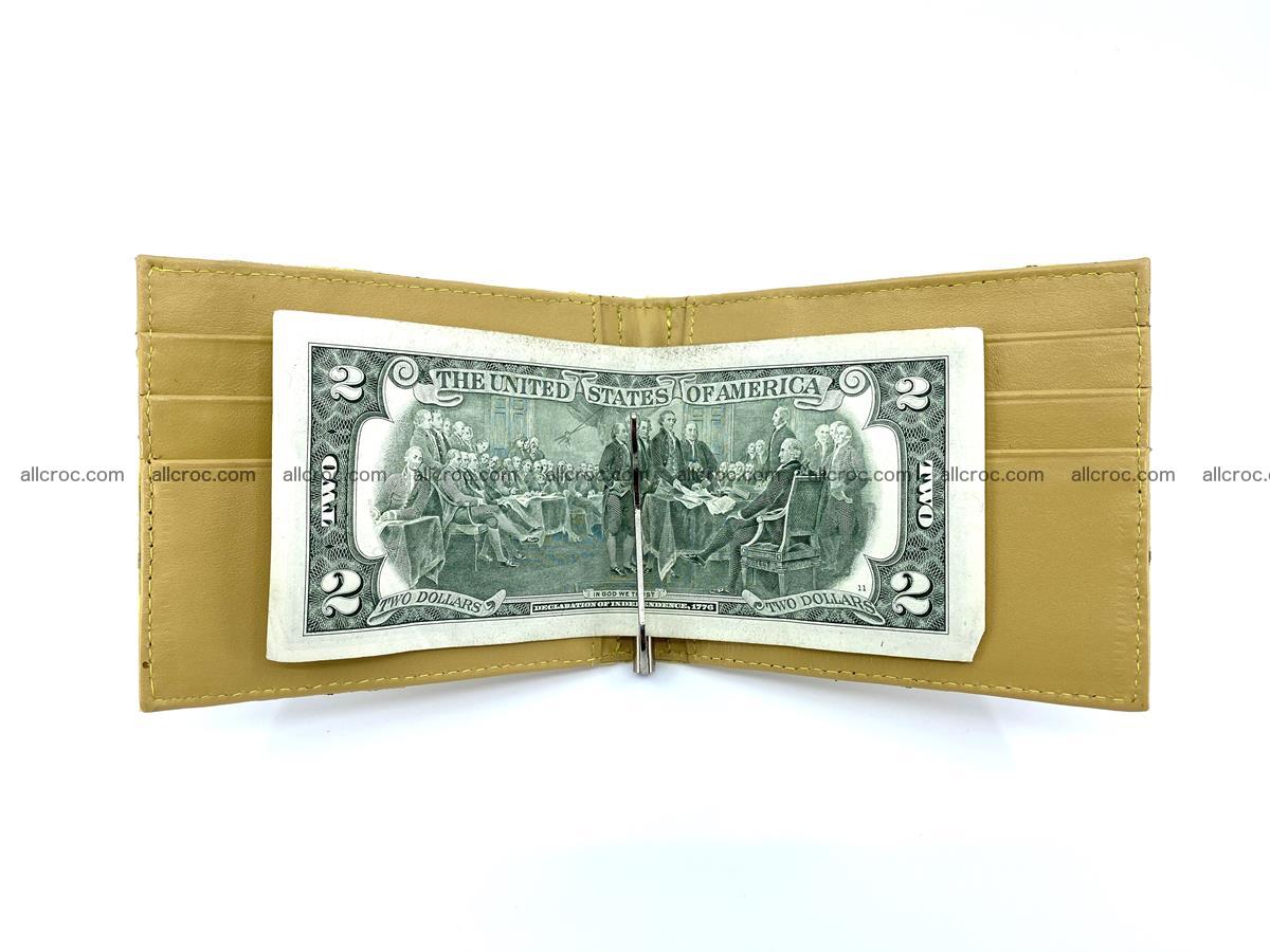 Crocodile leather money clip 936 Foto 5
