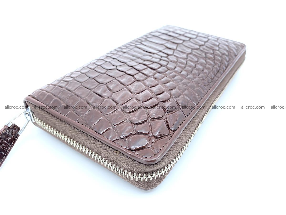 Crocodile skin zip wallet L-size 539 Foto 1