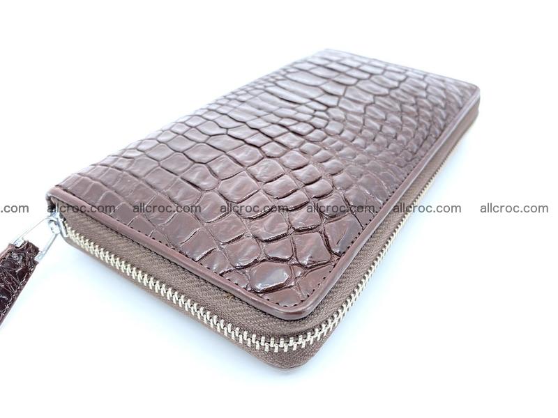 Crocodile skin zip wallet L-size 539