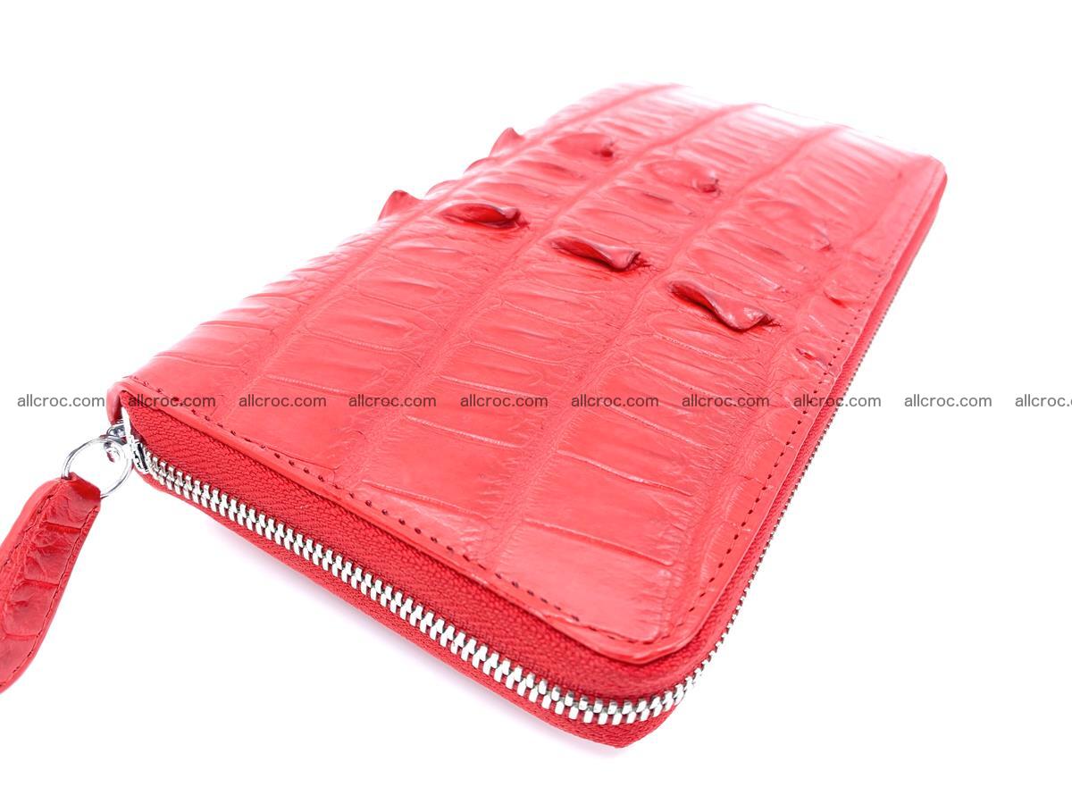 Crocodile skin zip wallet L-size 535 Foto 1
