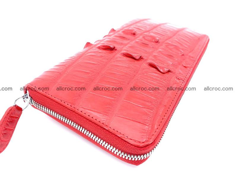 Crocodile skin zip wallet L-size 535