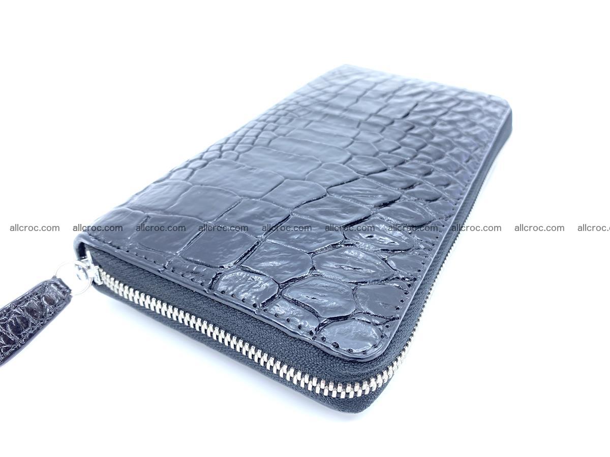 Crocodile skin zip wallet L-size 538 Foto 1
