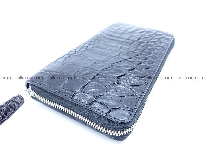 Crocodile skin zip wallet L-size 538
