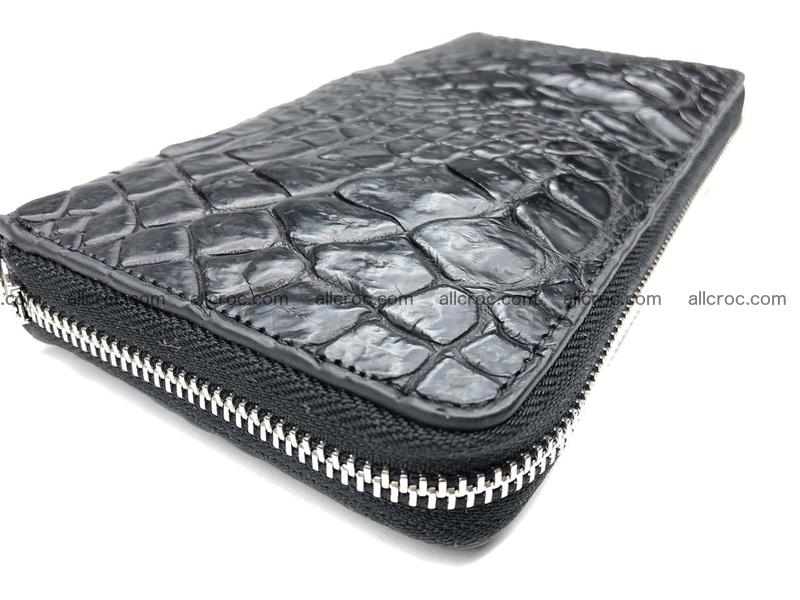Crocodile leather wallet 1 zip 532