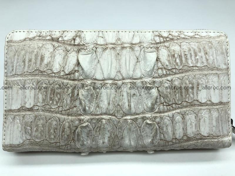 Crocodile leather wallet 1 zip 536